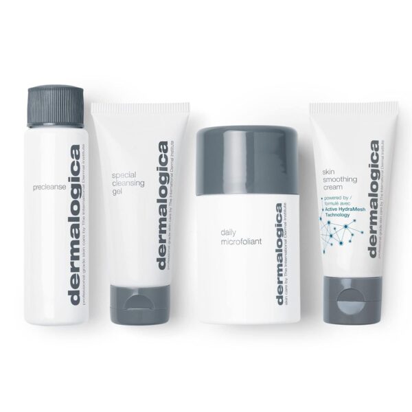 Dermalogica Discover Healthy Skin Kit - Includes: Precleanse, Face Wash, Face Exfoliator, & Moisturizer - Wash Away Impurities To Reveal Glowing Skin - Image 2