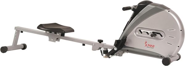 Sunny Health & Fitness Rowing Machine Rower Ergometer with Digital Monitor, Inclined Slide Rail, 220 LB Max Weight and Foldable - SF-RW5606 - Image 3