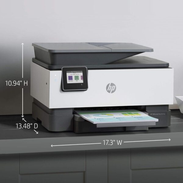 HP OfficeJet Pro 9015e Wireless Color All-in-One Printer with 6 Months Free Ink (1G5L3A) (Renewed Premium), Gray - Image 12