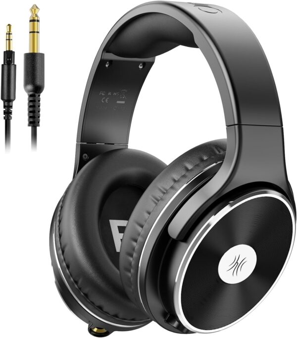 OneOdio Wired Headphones - Over Ear Headphones with Noise Isolation Dual Jack Professional Studio Monitor & Mixing Recording Headphones for Guitar Amp Drum Podcast Keyboard PC Computer - Image 2