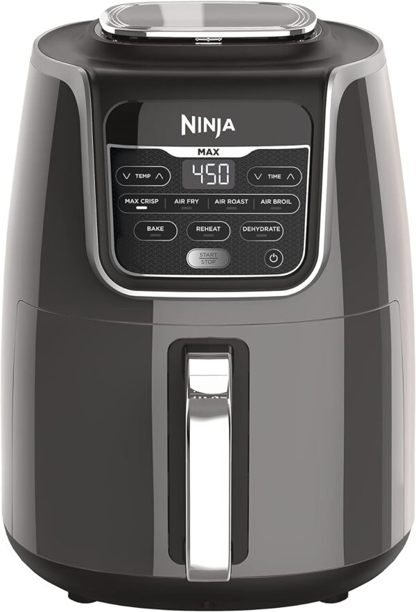 Ninja AF161 Max XL Air Fryer that Cooks, Crisps, Roasts, Bakes, Reheats and Dehydrates, with 5.5 Quart Capacity, and a High Gloss Finish, Grey - Image 2