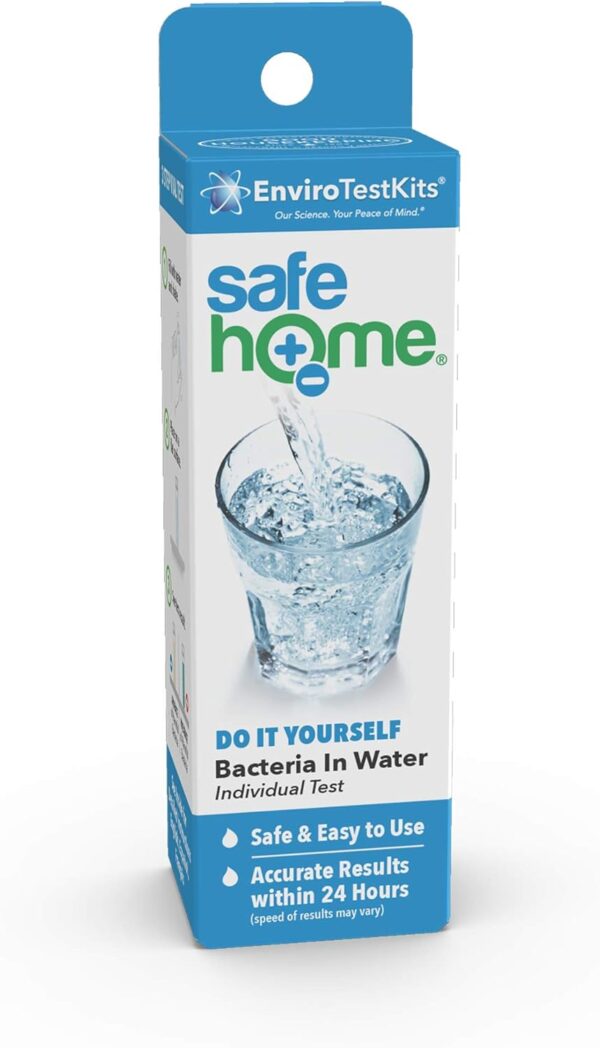 Safe Home DIY Bacteria in Drinking Water Test Kit – Detects 50 Different Species of Coliform Bacteria as Fast as 24-Hours – Single Pack - Image 2