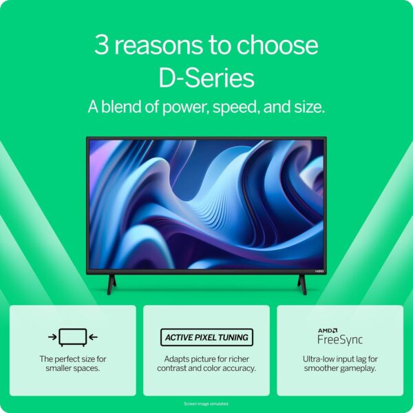 VIZIO 40-inch D-Series Full HD 1080p Smart TV with AMD FreeSync, Apple AirPlay and Chromecast Built-in, Alexa Compatibility, D40f-J09, 2022 Model - Image 4