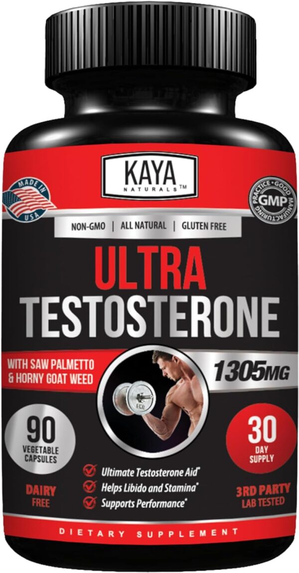 Kaya Naturals Ultra Testosterone Booster 90 Count - Image 2