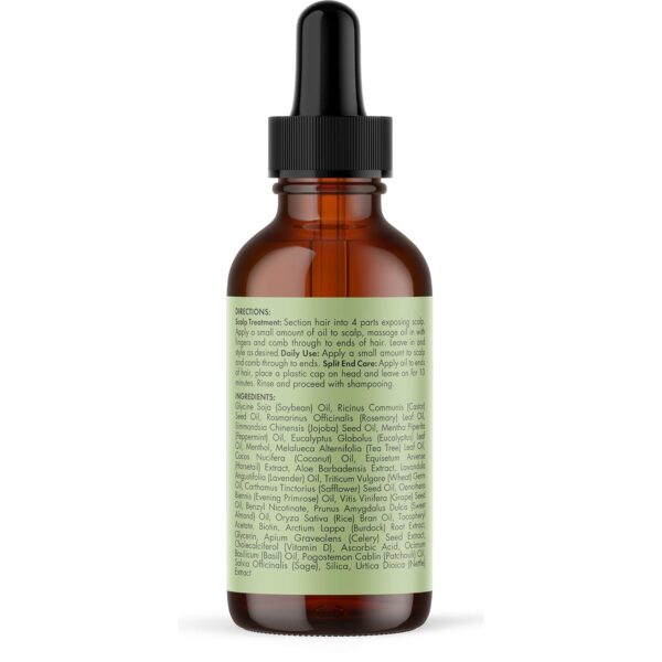 Mielle Organics Rosemary Mint Scalp & Hair Strengthening Oil for All Hair Types, 2 Ounce - Image 4