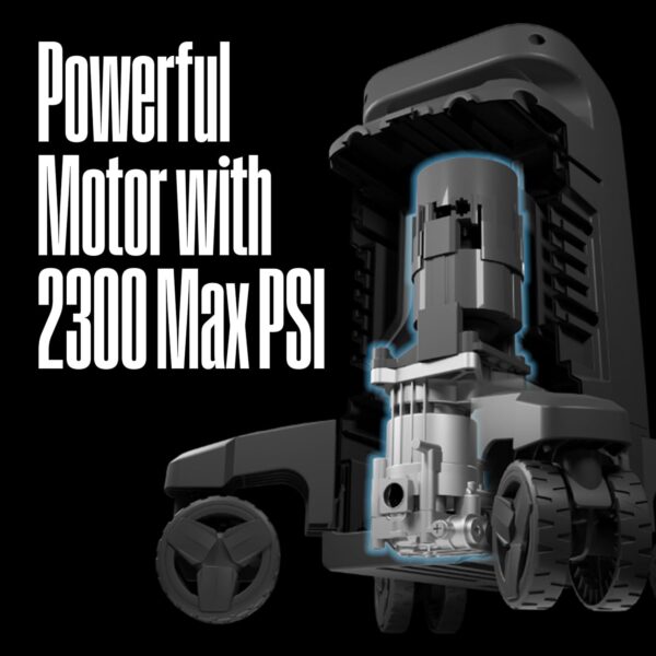 Westinghouse ePX3100 Electric Pressure Washer, 2300 Max PSI 1.76 Max GPM with Anti-Tipping Technology, Onboard Soap Tank, Pro-Style Steel Wand, 5-Nozzle Set, for Cars/Fences/Driveways/Home/Patios - Image 9