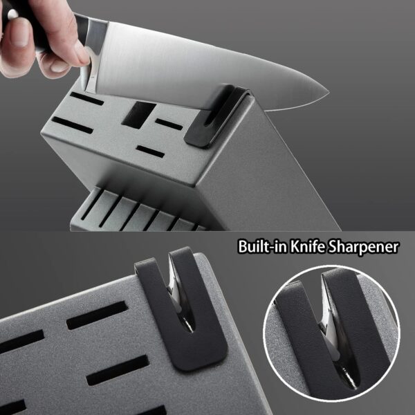 McCook® Knife Sets,German Stainless Steel Kitchen Knife Block Set with Built-in Sharpener - Image 4