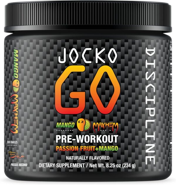 Origin Jocko Fuel Pre Workout Powder with L-Citrulline, Nootropic & Caffeine for Endurance & Stamina - Keto, Sugar Free Blend for Distance Running, Cycling, Jiu Jitsu - 30 Servings (Mango) - Image 2