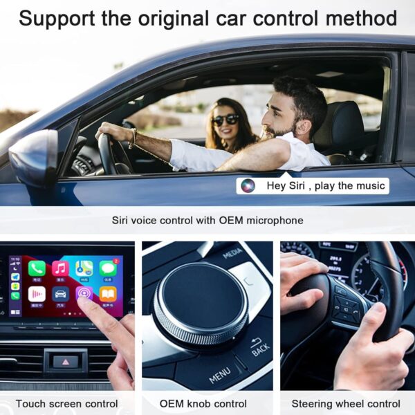 Wireless CarPlay Adapter，2024 Upgraded Wired CarPlay Convert Cars Wireless CarPlay Adapter, CarPlay Wireless Adapter, Plug & Play Instant 5GHz WiFi Connect to iPhone iOS 10+, Fit for Cars from 2016 - Image 7