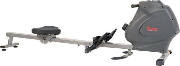 Sunny Health & Fitness Multi-Function Premium Magnetic Rowing Machine, Bicep Curls, Upward Rows, Seated Rows, Foldable Slide Rails, Digital Monitor and Optional Bluetooth with Exclusive SunnyFit App - Image 3