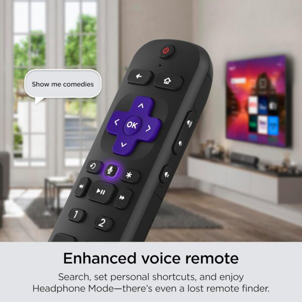 Roku 50" Select Series 4K HDR Smart RokuTV with Enhanced Voice Remote, Brilliant 4K Picture, Automatic Brightness, and Seamless Streaming - Image 6