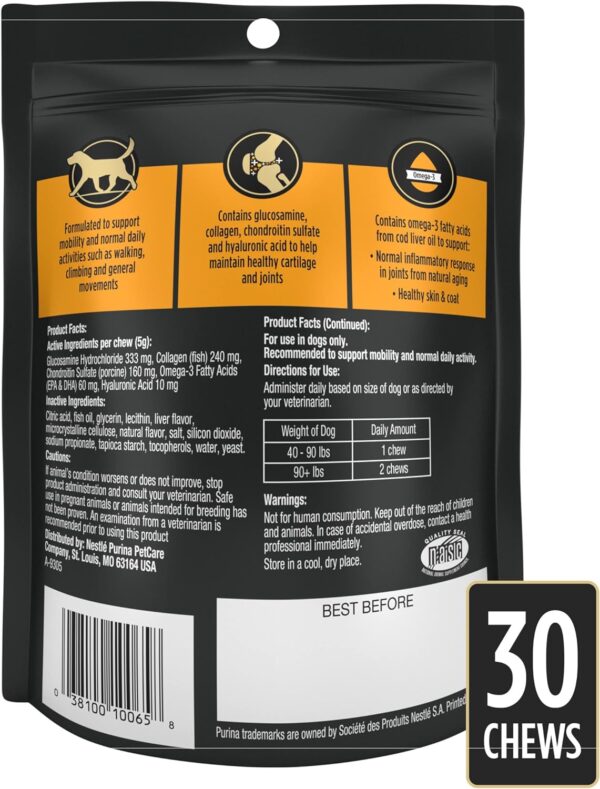 Purina Pro Plan Veterinary Joint Care Joint Supplement for Large Breed Dogs Hip and Joint Supplement - 5.29 oz. Pouch - Image 7