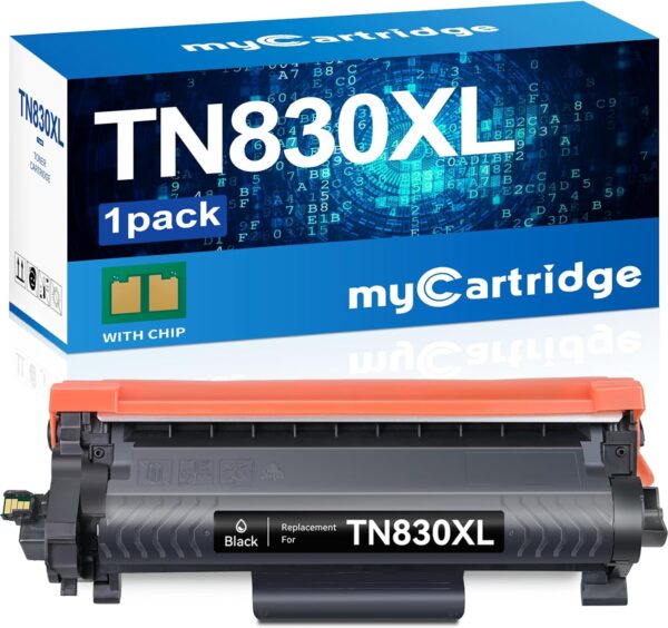 myCartridge TN830XL Toner for Brother Printer Compatible Replacement for Brother TN830 TN-830XL TN 830XL for DCP-L2640DW HL-L2400D HL-L2405W HL-L2480DW HL-L2460DW MFC-L2820DW MFC-L2820DWXL,1-Pack - Image 2