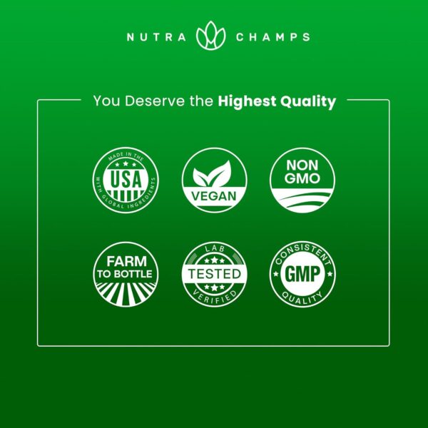 NutraChamps Super Greens Powder Premium Superfood | 20+ Organic Green Veggie Whole Foods | Alfalfa, Spirulina, Chlorella & More | Antioxidant, Digestive Enzyme & Probiotic Blends | Unflavored - Image 9