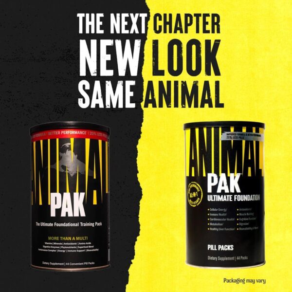 Animal Pak - Convenient All-in-One Vitamin & Supplement Pack - Zinc, Vitamins C, B, D, Amino Acids and More - Sports Nutrition Performance Mulitvitamin for Women & Men - Updated Version - 44 Count - Image 3