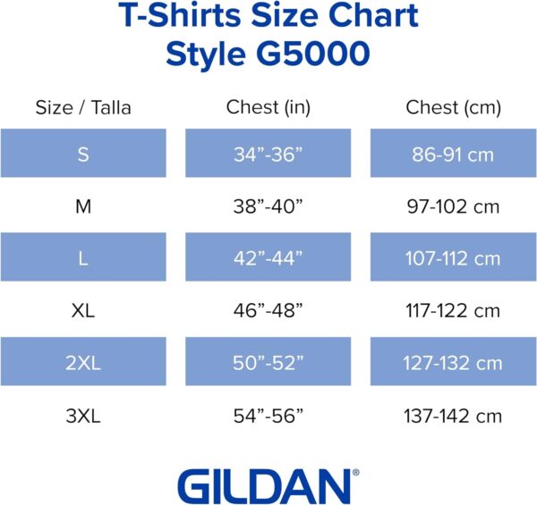 Gildan Unisex-Adult Heavy Cotton T-Shirt, Style G5000, Multipack - Image 6