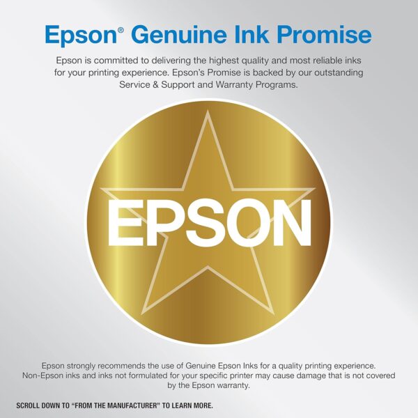 Epson EcoTank ET-2800 Wireless Color All-in-One Cartridge-Free Supertank Printer with Scan and Copy. Full 1-Year Limited Warranty - White (Renewed Premium) - Image 6