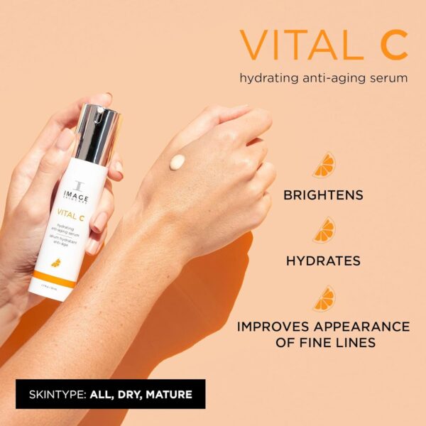 IMAGE Skincare, VITAL C Hydrating Serum, with Potent Vitamin C to Brighten, Tone and Smooth Appearance of Wrinkles - Image 3