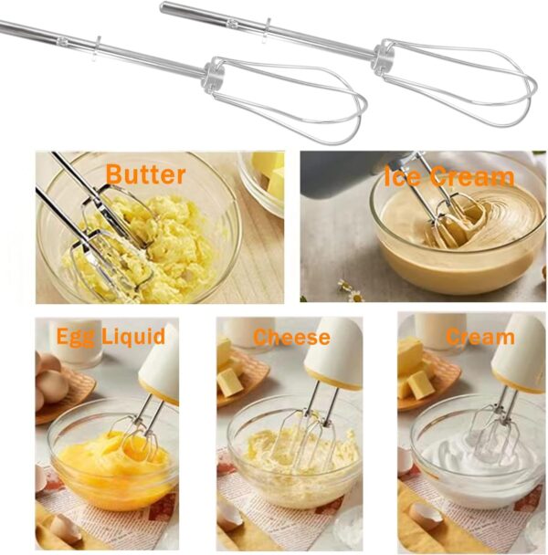 W10490648 Hand Mixer Turbo Beaters for Mixer Aid For Smoothies, Blending Soups, Shakes, Egg Whites, Replaces KHM512 KHM2B KHM9PWH5 AP5644233 W10240913 PS4082859（2 PCS） - Image 6