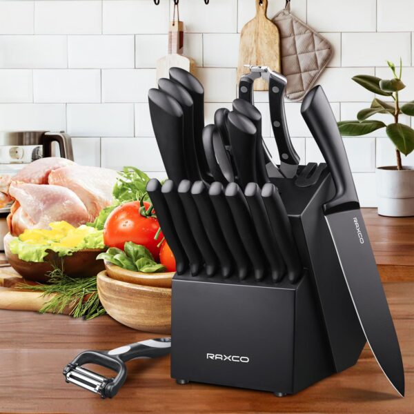 RAXCO Knife Set,Knives Set for Kitchen-8 set of knives,8 steak knife set,3 Kitchen accessories,cuchillos para cocina(19-1) - Image 8