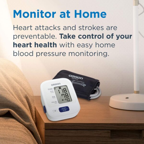 OMRON Bronze Blood Pressure Monitor, Upper Arm Cuff, Digital Blood Pressure Machine, Stores Up To 14 Readings - Image 7