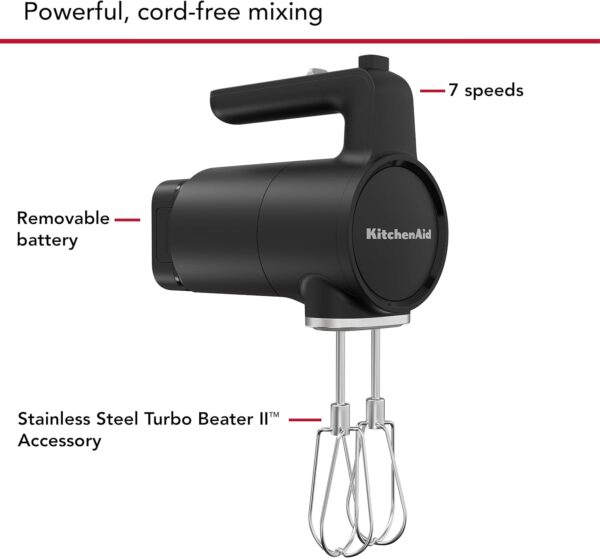 KitchenAid Go™ Cordless Hand Mixer - battery included, KHMR762 - Image 4