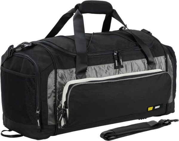 MIER Large Duffel Bag Men's Gym Bag with Shoe Compartment, 60L - Image 2