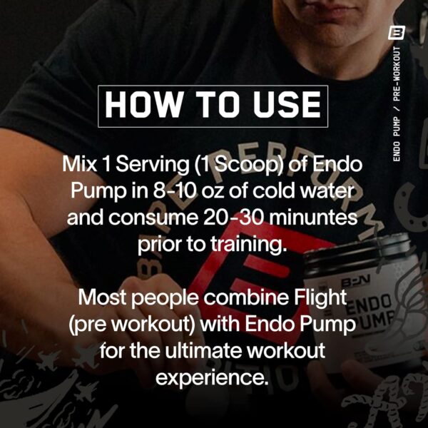 BARE PERFORMANCE NUTRITION, BPN Endo Pump Pre-Workout Muscle Pump Enhancer, Increased Blood Flow/Oxygen Transport to Muscles, Blue Raspberry - Image 5