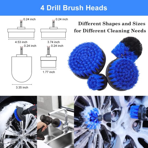 26Pcs Car Detailing Brush Set, Car Detailing Kit, Car Detailing Brushes, Car Cleaning Kit, Car Windshield Cleaning Tool, Professional Car Care kit - Car Wash Brush kit for Interior Exterior Wheels - Image 3