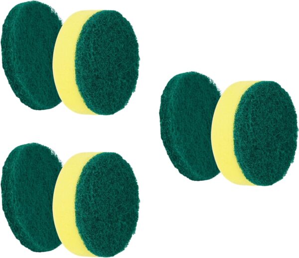 Sponge Brush Heads (6 Units) for Electric Spin Scrubber | Designed for Cleaning Smooth Surfaces - Image 2