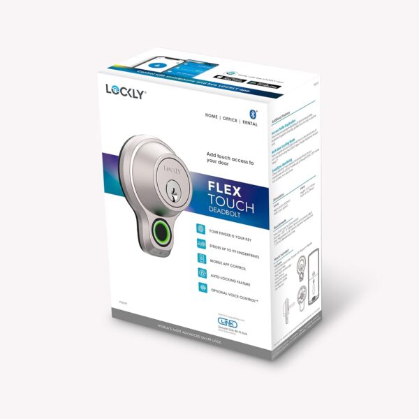 Lockly Flex Touch Smart Lock - Secure Keyless Entry with Fingerprint Recognition, Bluetooth Connectivity, and Smartphone Control - Enhanced Home Security Solution - Image 8