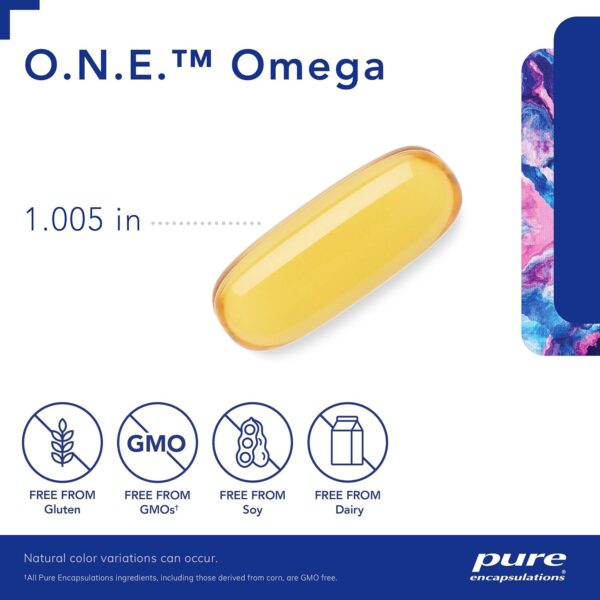 Pure Encapsulations O.N.E. Omega - Fish Oil Supplement for Heart Health, Joints, Skin, Eyes, and Cognition* - Fish Oil Concentrate with EPA and DHA - 60 Softgel Capsules - Image 4