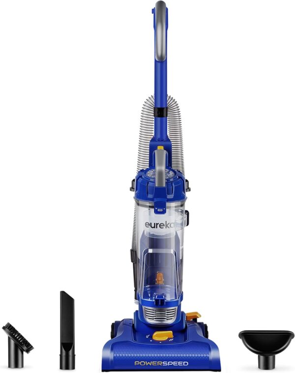 eureka NEU182A PowerSpeed Bagless Upright Vacuum Cleaner, Lite, Blue - Image 2