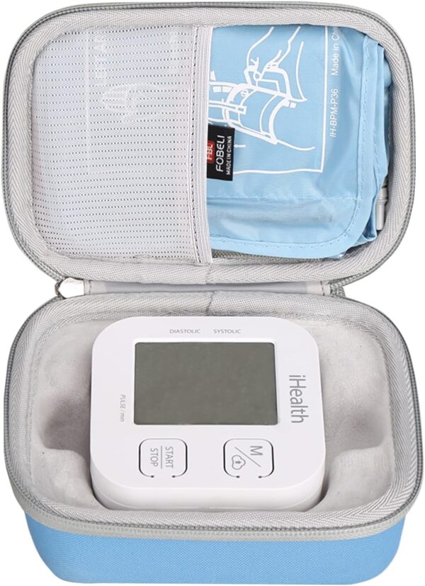 Hard Carrying Case Replacement for iHealth Track Smart Upper Arm Blood Pressure Monitor, Bluetooth Blood Pressure Cuff Machine, Protective Travel Storage Bag (Case Only) - Image 2