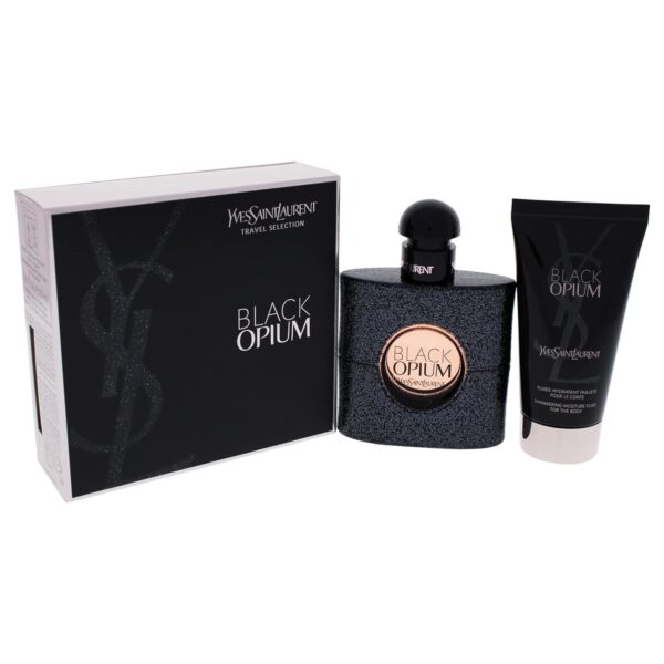 Black Opium by Yves Saint Laurent Eau de Parfum Spray 50ml & Shimmering Moisturising Fluid 50ml - Image 5