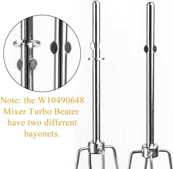 Hand Mixer Turbo Beaters for KitchenAid W10490648,KHM2B, AP5644233, PS4082859 - Image 7