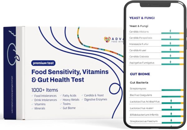 AFIL Premium | 1000+ Items Tested | Food Sensitivity Intolerance Home Test for Adults & Kids | Foods, Drinks, Toxins, Vitamins, Minerals, Fatty Acids, Gut Biome, Candida, Digestive Health - Image 2