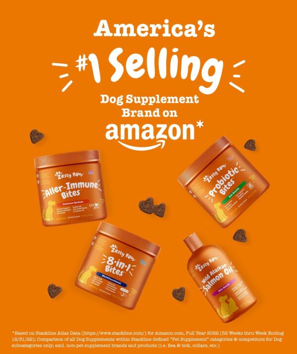 Zesty Paws 8-in-1 Bites for Dogs + Hemp Seed, 90 Count (Packaging May Vary) - Image 3