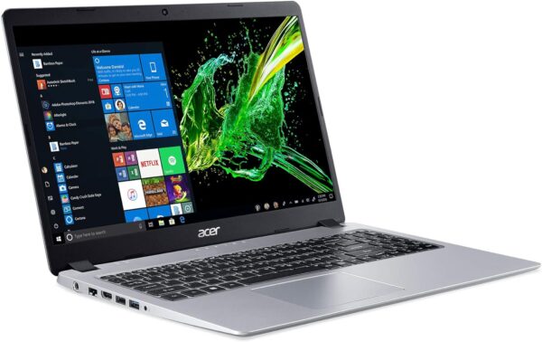 Acer Aspire 5 Slim Laptop, 15.6 inches Full HD IPS Display, AMD Ryzen 3 3200U, Vega 3 Graphics, 4GB DDR4, 128GB SSD, Backlit Keyboard, Windows 10 in S Mode, A515-43-R19L, Silver - Image 2