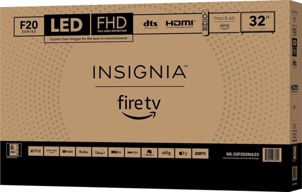 INSIGNIA 32-inch Class F20 Series Smart Full HD 1080p Fire TV with Alexa Voice Remote (NS-32F202NA23, 2022 Model) - Image 10