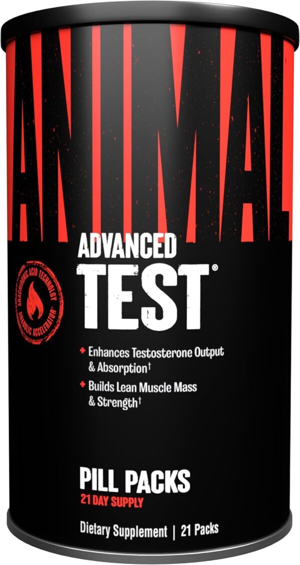 Animal Test – Testosterone Booster For Men – Arachidonic Acid, Yohimbe Bark, Trans Resveratrol, Cissus Quadrangularis – Convenient All-in-one Packs for Strength Athletes & Bodybuilders – 21 Day Cycle - Image 2