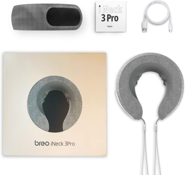 Breo iNeck3 Pro Electric Neck Massager, Shiatsu Massage Pillow with Heat, Deep Tissue Kneading & APP Control, Small & Lightweight, Good for Travel, Home & Office Relaxation, Ideal Gift Choice - Image 10