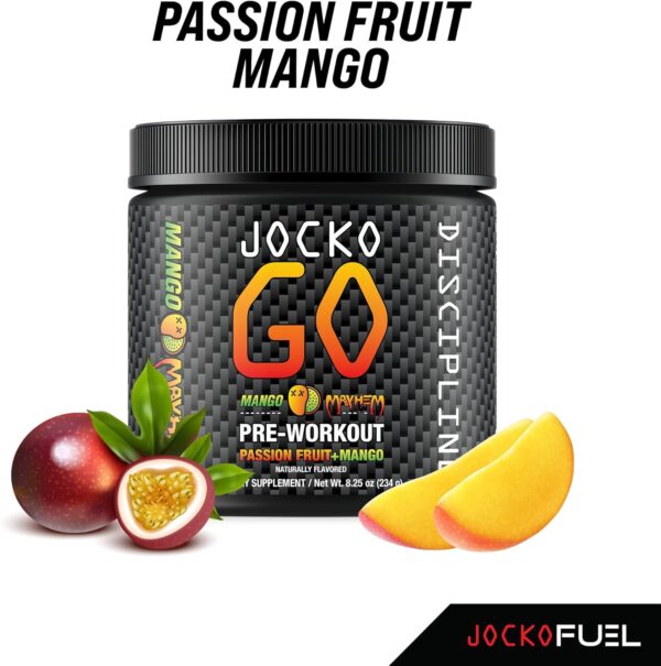 Origin Jocko Fuel Pre Workout Powder with L-Citrulline, Nootropic & Caffeine for Endurance & Stamina - Keto, Sugar Free Blend for Distance Running, Cycling, Jiu Jitsu - 30 Servings (Mango) - Image 6