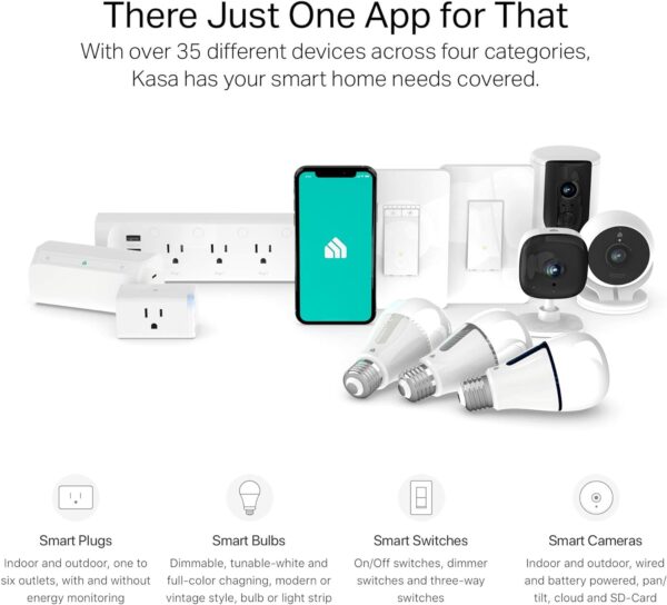 Kasa Smart Plug Power Strip KP303, Surge Protector with 3 Individually Controlled Smart Outlets and 2 USB Ports, Works with Alexa & Google Home, No Hub Required , White - Image 9