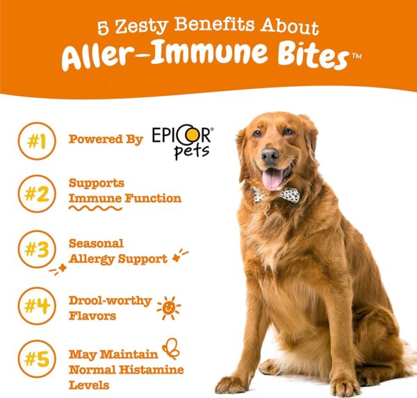 Zesty Paws Dog Allergy Relief - Anti Itch Supplement - Omega 3 Probiotics for Dogs - Digestive Health - Soft Chews for Skin & Seasonal Allergies - with Epicor Pets - Lamb - 50 Count - Image 4