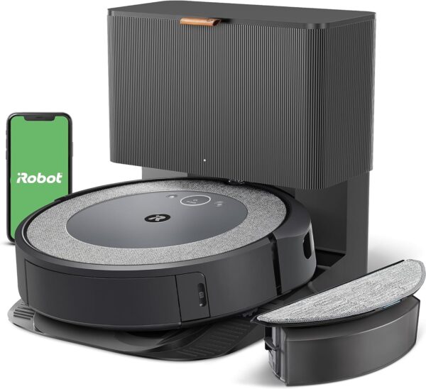 iRobot Roomba Combo i5+ Self-Emptying Robot Vacuum and Mop, Clean by Room with Smart Mapping, Empties Itself for Up to 60 Days, Works with Alexa, Personalized Cleaning OS - Image 2