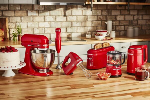 KitchenAid KHM7210QHSD 100 Year Limited Edition Queen of Hearts Hand Mixer, 7 Speed, Passion Red (Renewed) - Image 5