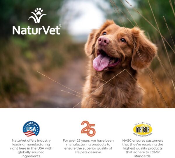 NaturVet All-in-One Dog Supplement - for Joint Support, Digestion, Skin, Coat Care – Dog Multivitamins with Minerals, Omega-3, 6, 9 – Wheat-Free Vitamins for Dogs – 240 Soft Chews - Image 10