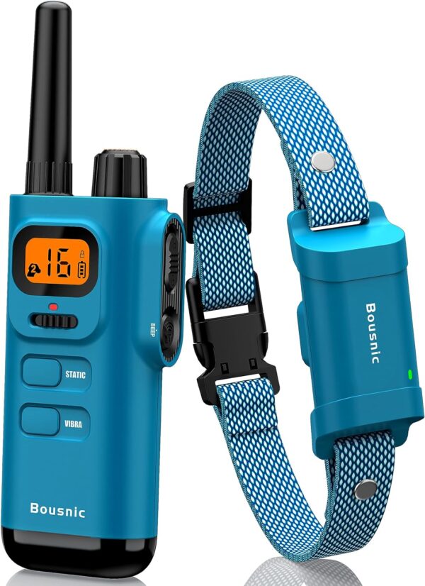 Bousnic Dog Shock Collar with Remote - [New Edition] 4000FT Dog Training Collar for Large Medium Small Dogs (8-120lbs) Waterproof E Collar with Beep, Vibration, Safe Shock - Image 2