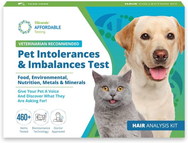 5Strands Pet Food & Environmental Intolerance Test for Dogs & Cats, Nutrition & Metals and Minerals Imbalances - at Home Sensitivity Testing, 481 Items, Results in 5 Days, All Ages and Breeds - Image 2